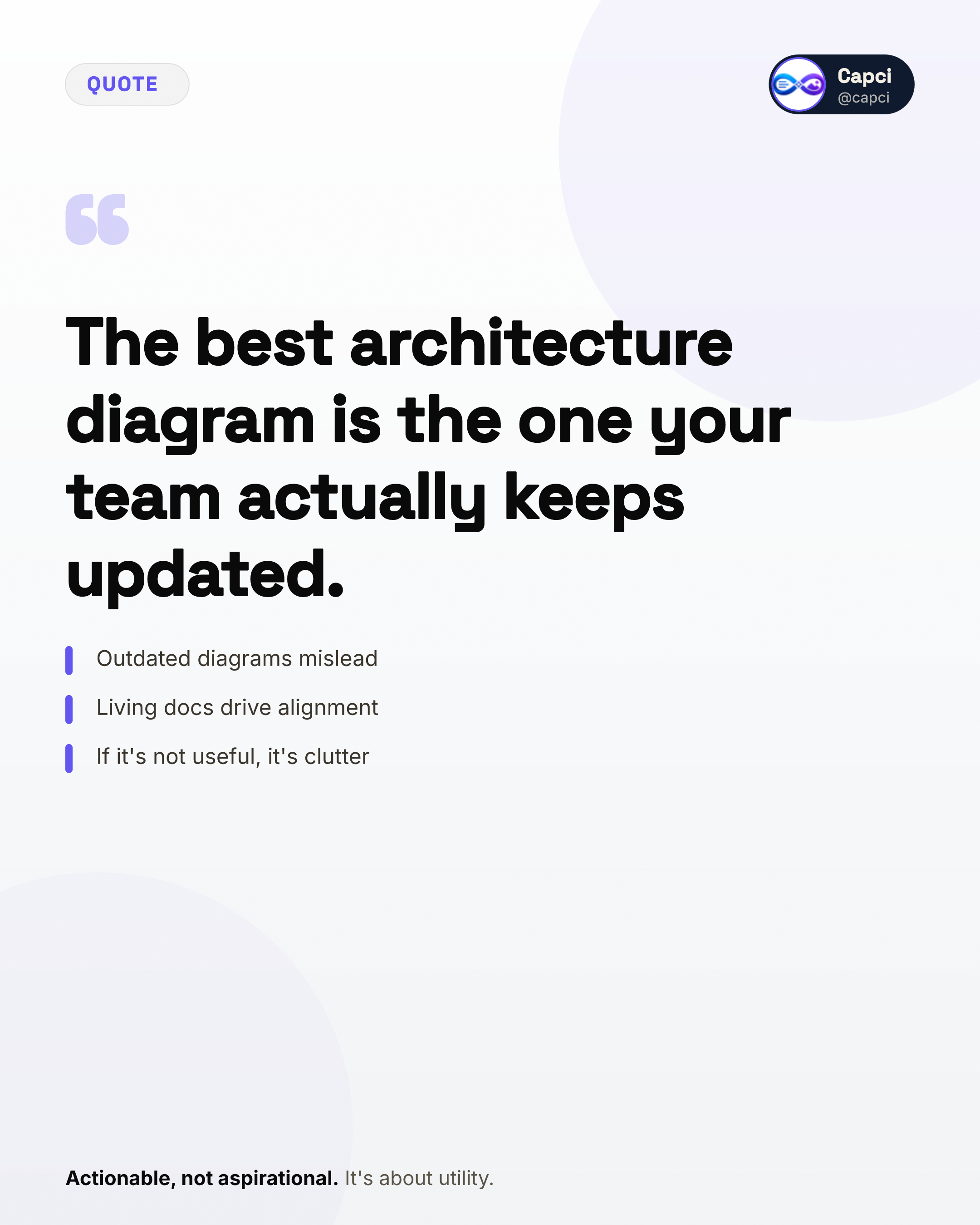 Quote · Architecture · quote graphic generator · Capci