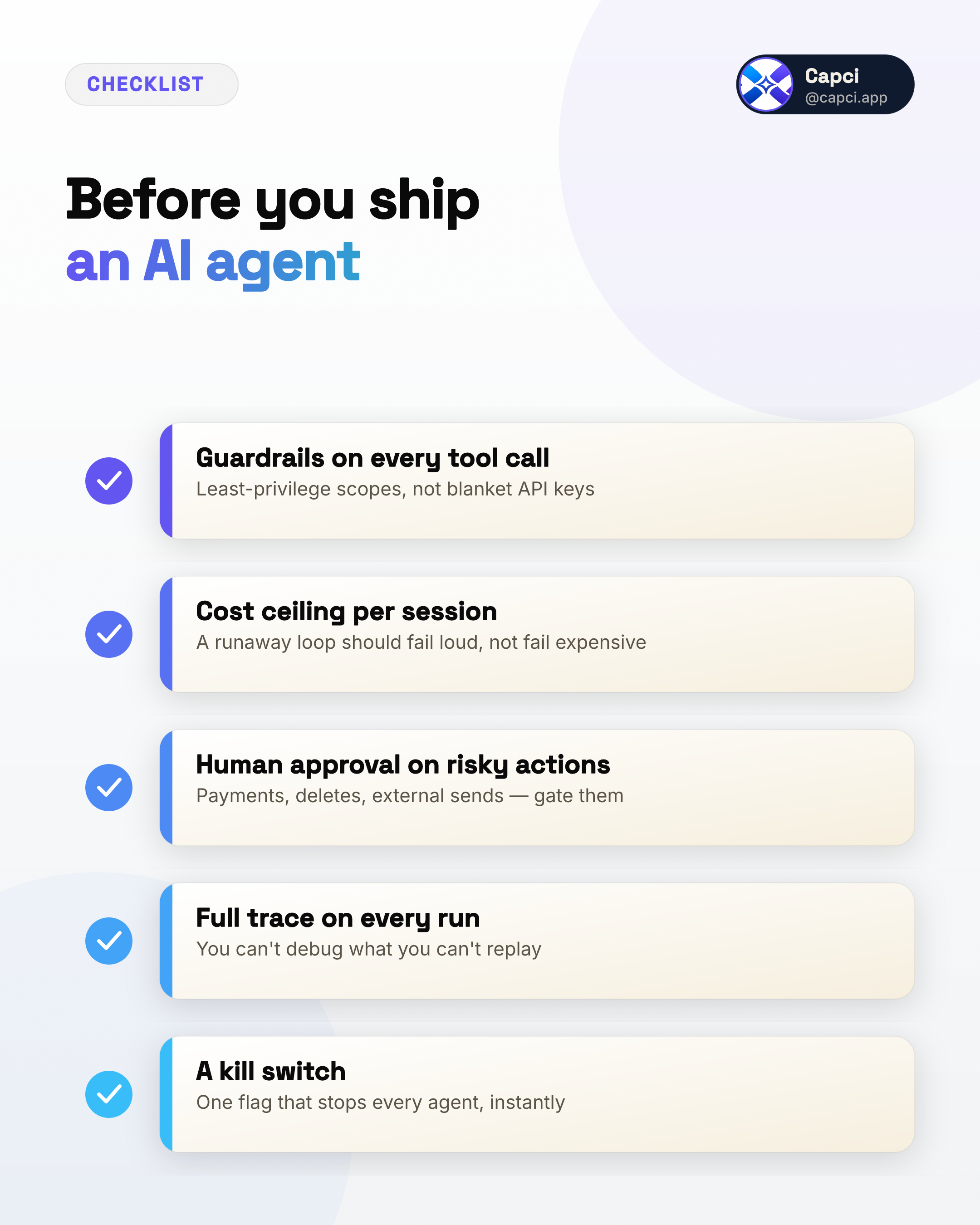 Checklist · checklist infographic generator · Capci